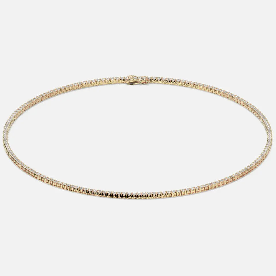 Gold Diamond Tennis Necklace - Koru Jewelers