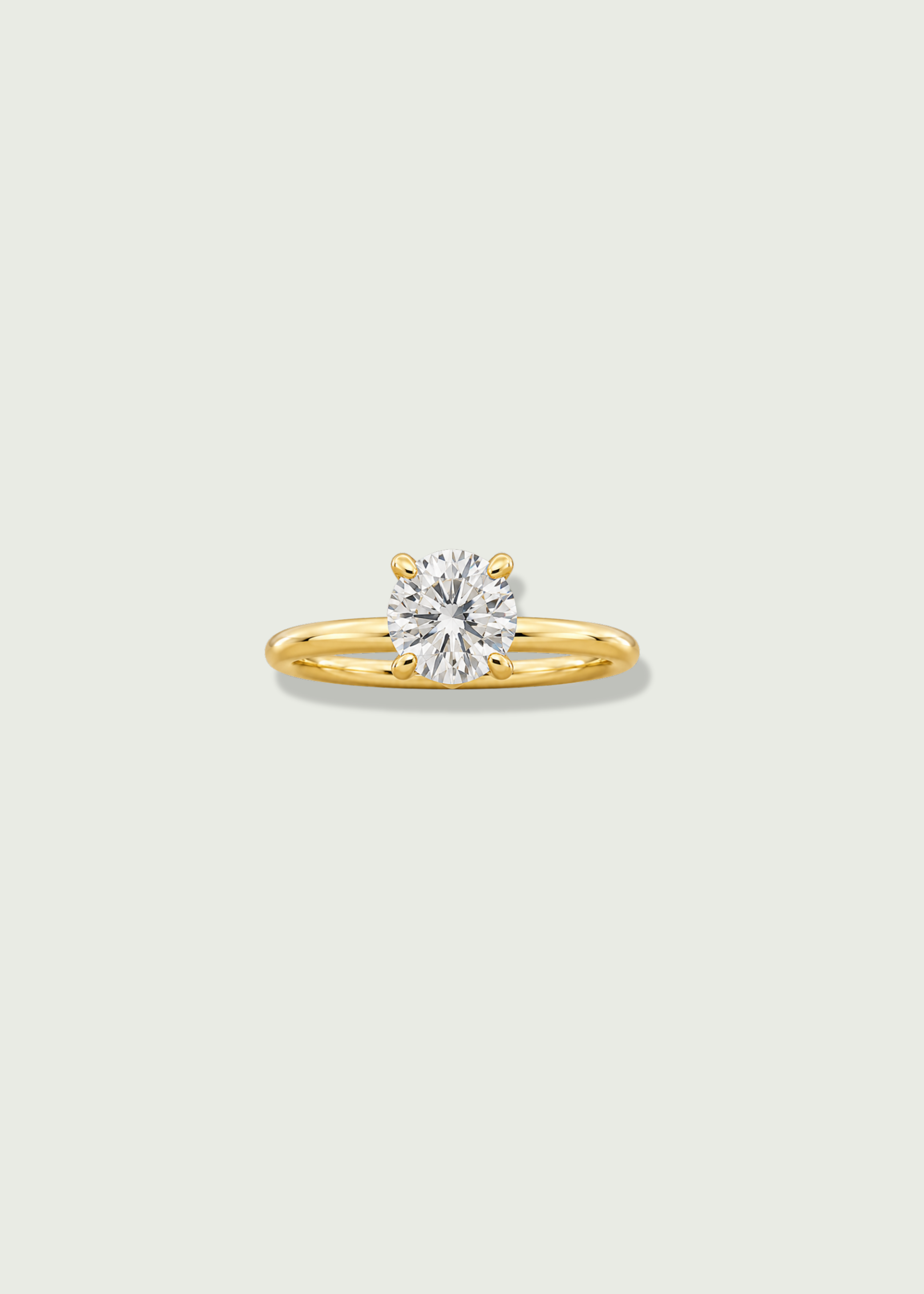 Round Gallery Hidden Halo Ring