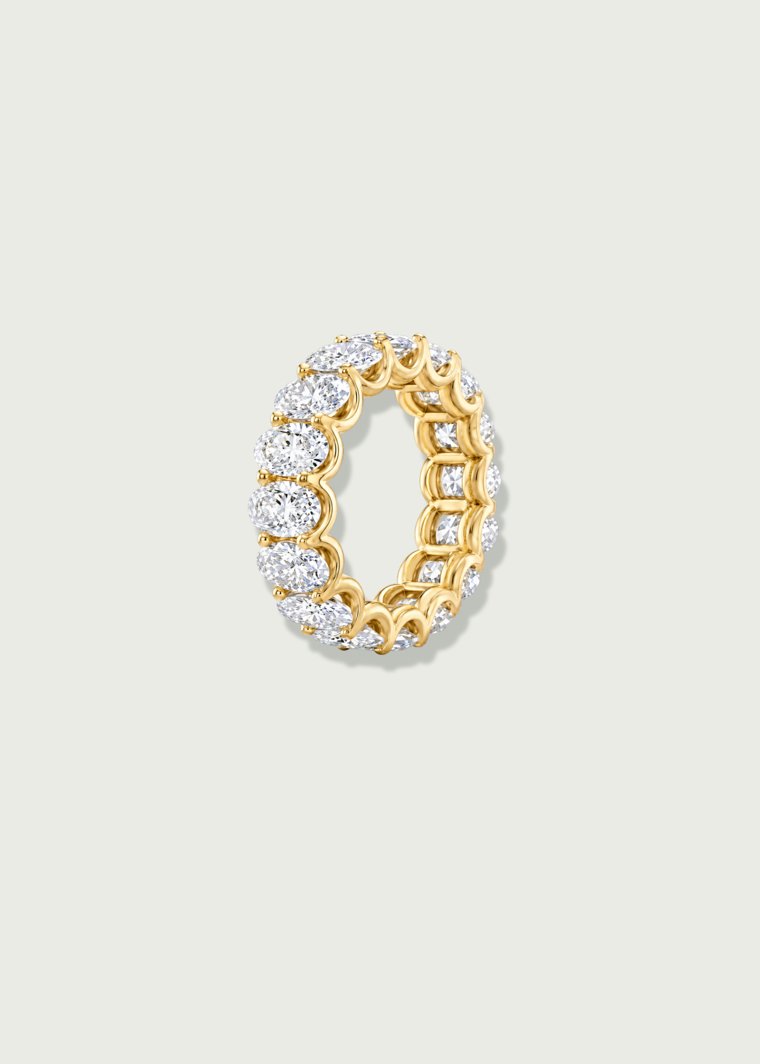 LG Oval U Prong Setting Eternity Ring