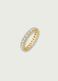 LG Oval 4 Prong Basket Setting Eternity Ring