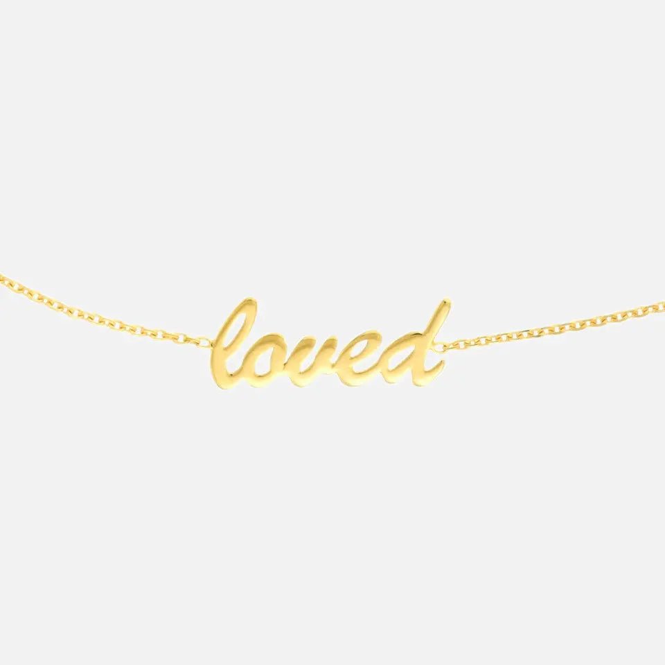14k Gold Love Chain Choker - Koru Jewelers