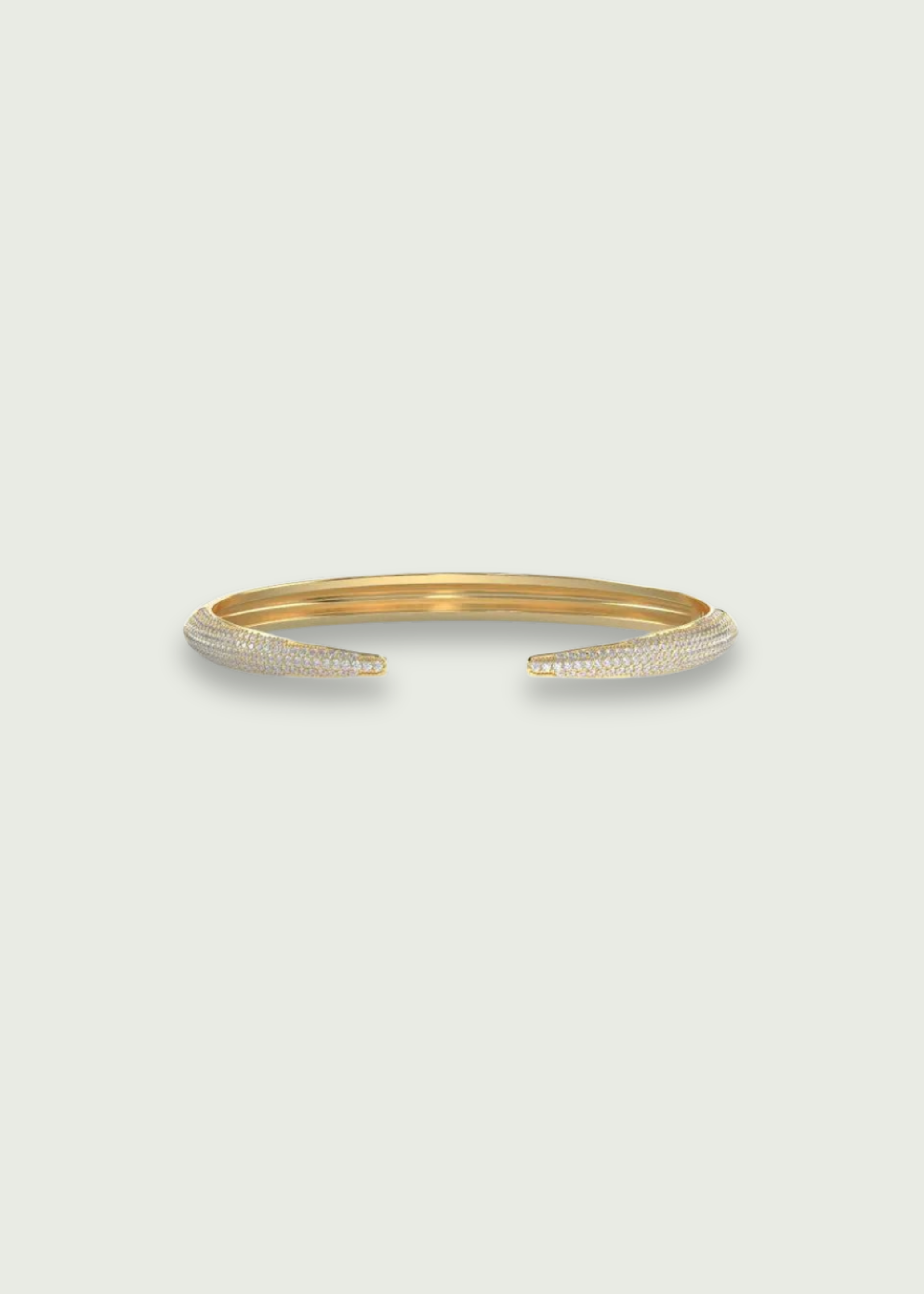 Micro Diamond Gold Cuff Bracelet