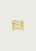 Gold Mesh Statement Ring