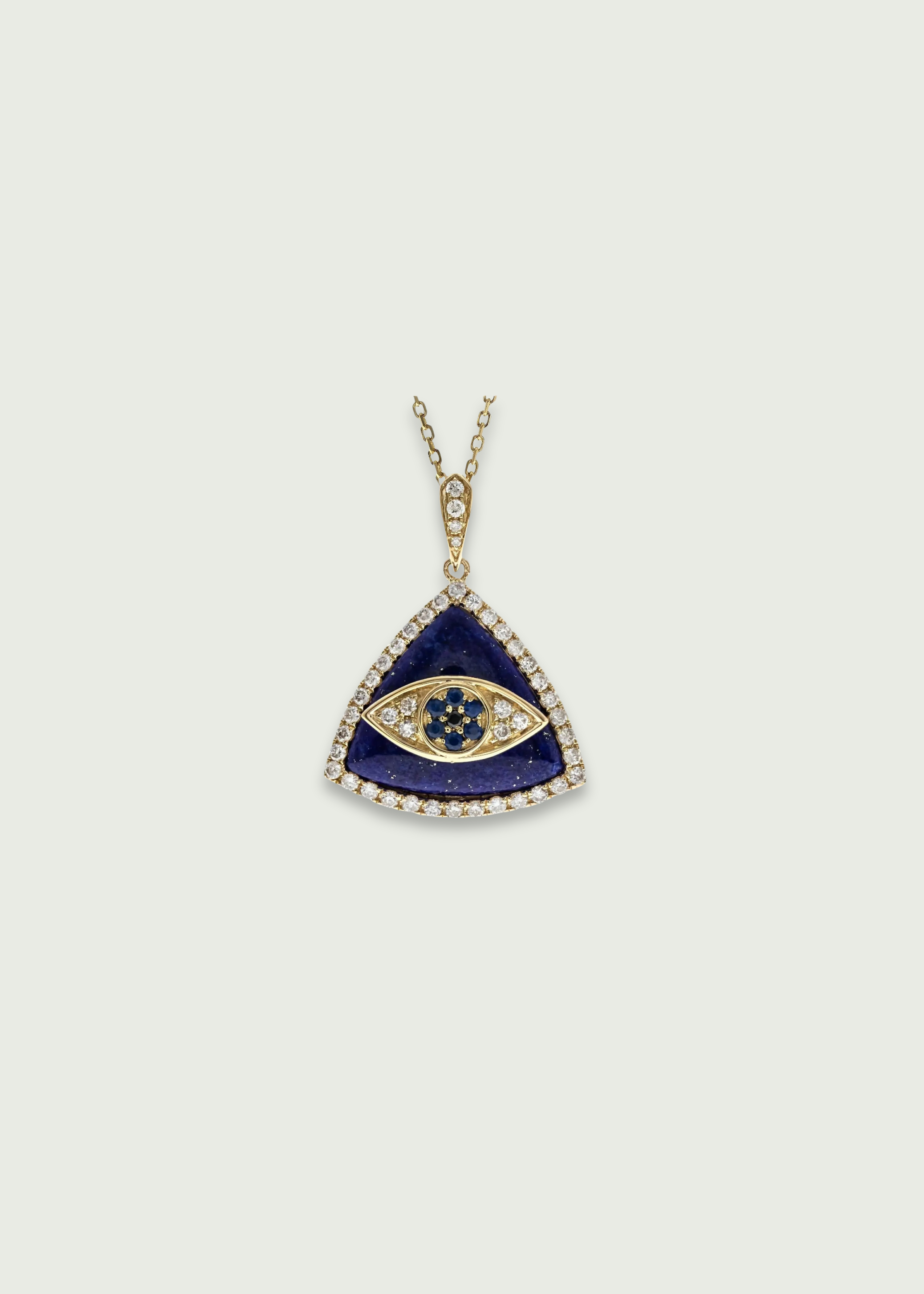 Evil Eye Symbolic Lapis Pendant