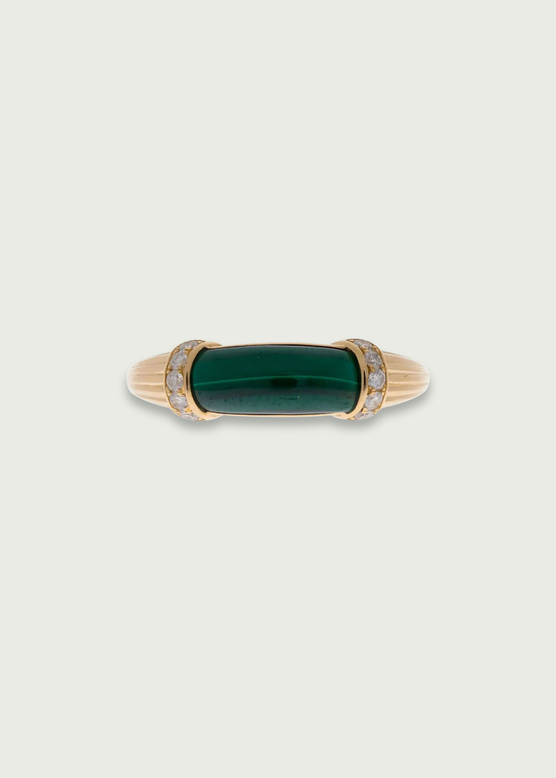 Natural Vintage Malachite Stackable Ring