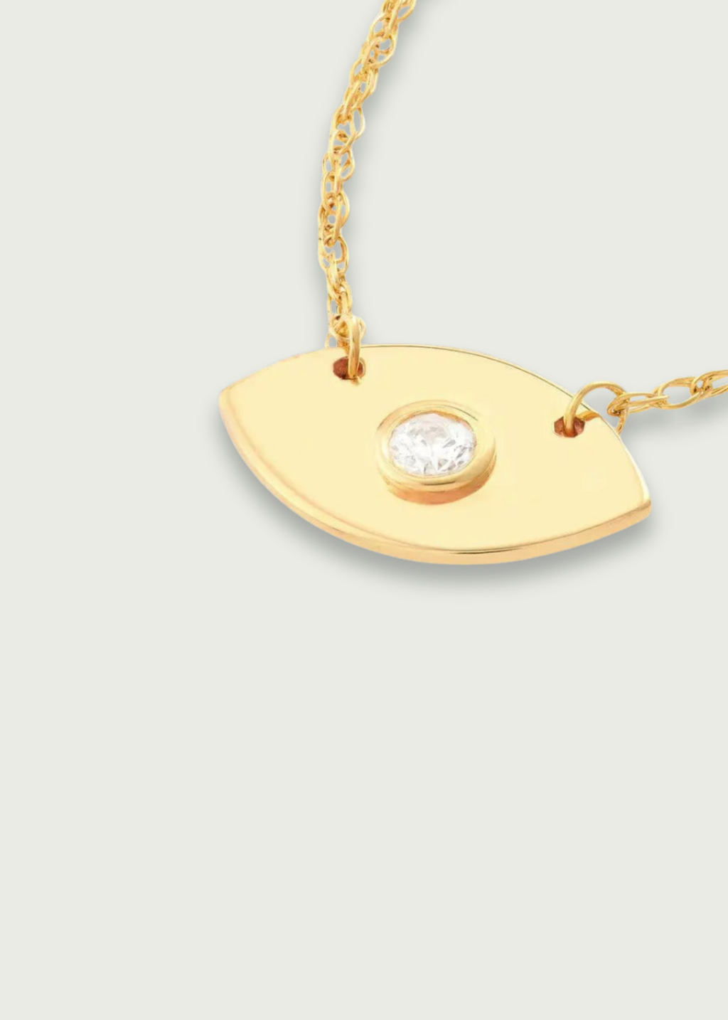 Diamond Evil Eye Necklace