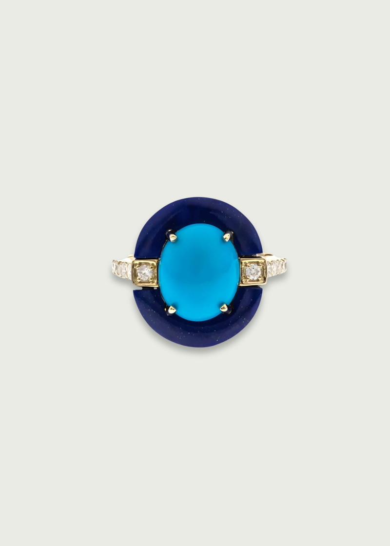 Natural Turquoise Statement Ring