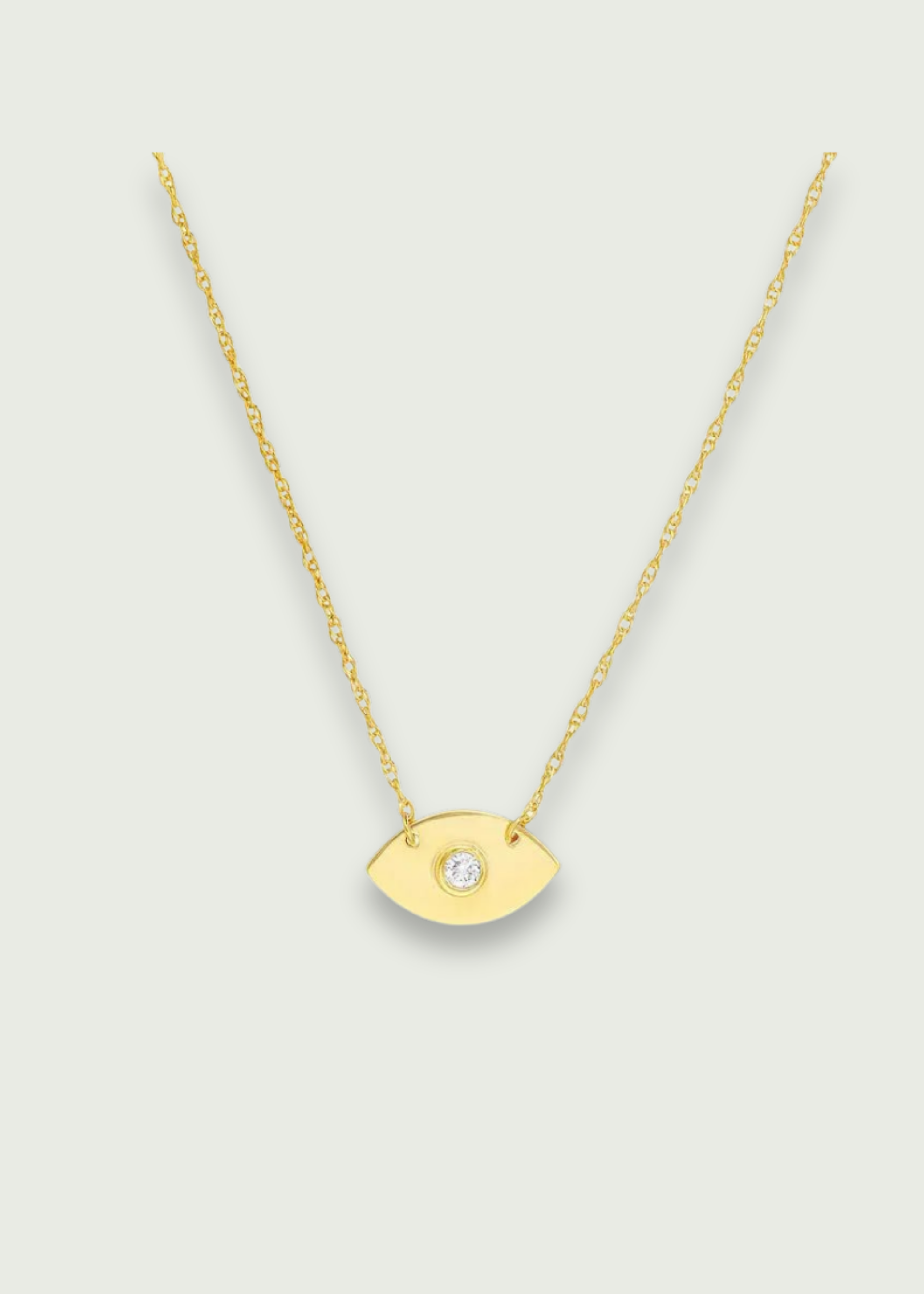 Diamond Evil Eye Necklace