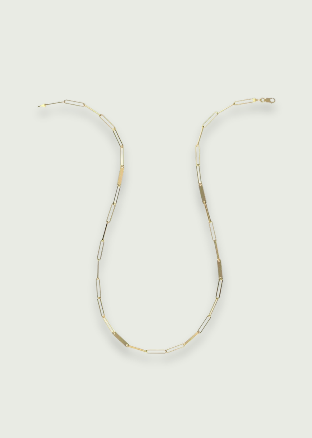 Mixed Paperclip Chain Necklace