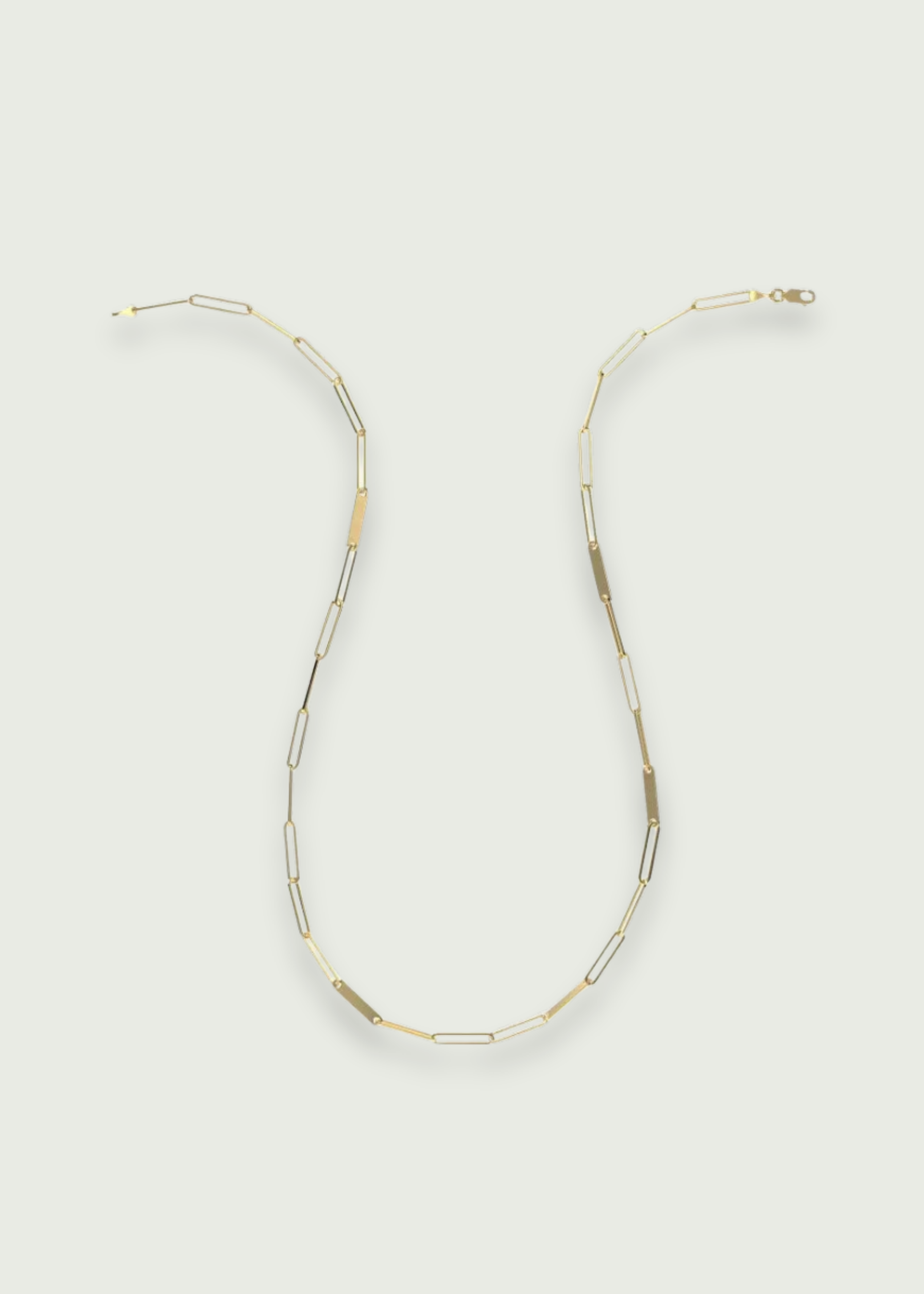 Mixed Paperclip Chain Necklace