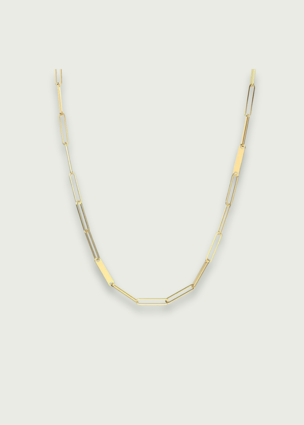 Mixed Paperclip Chain Necklace