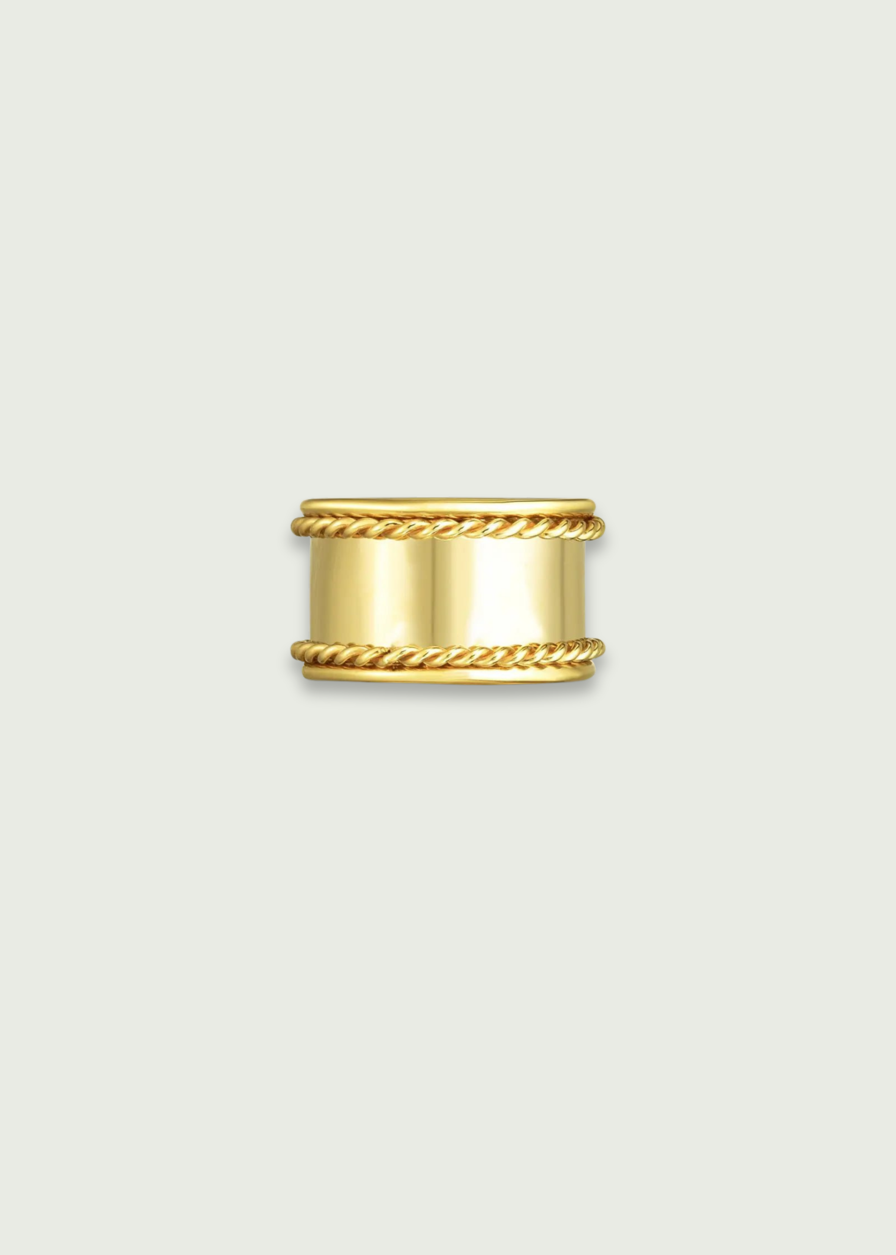 Wide Gold Band Ring