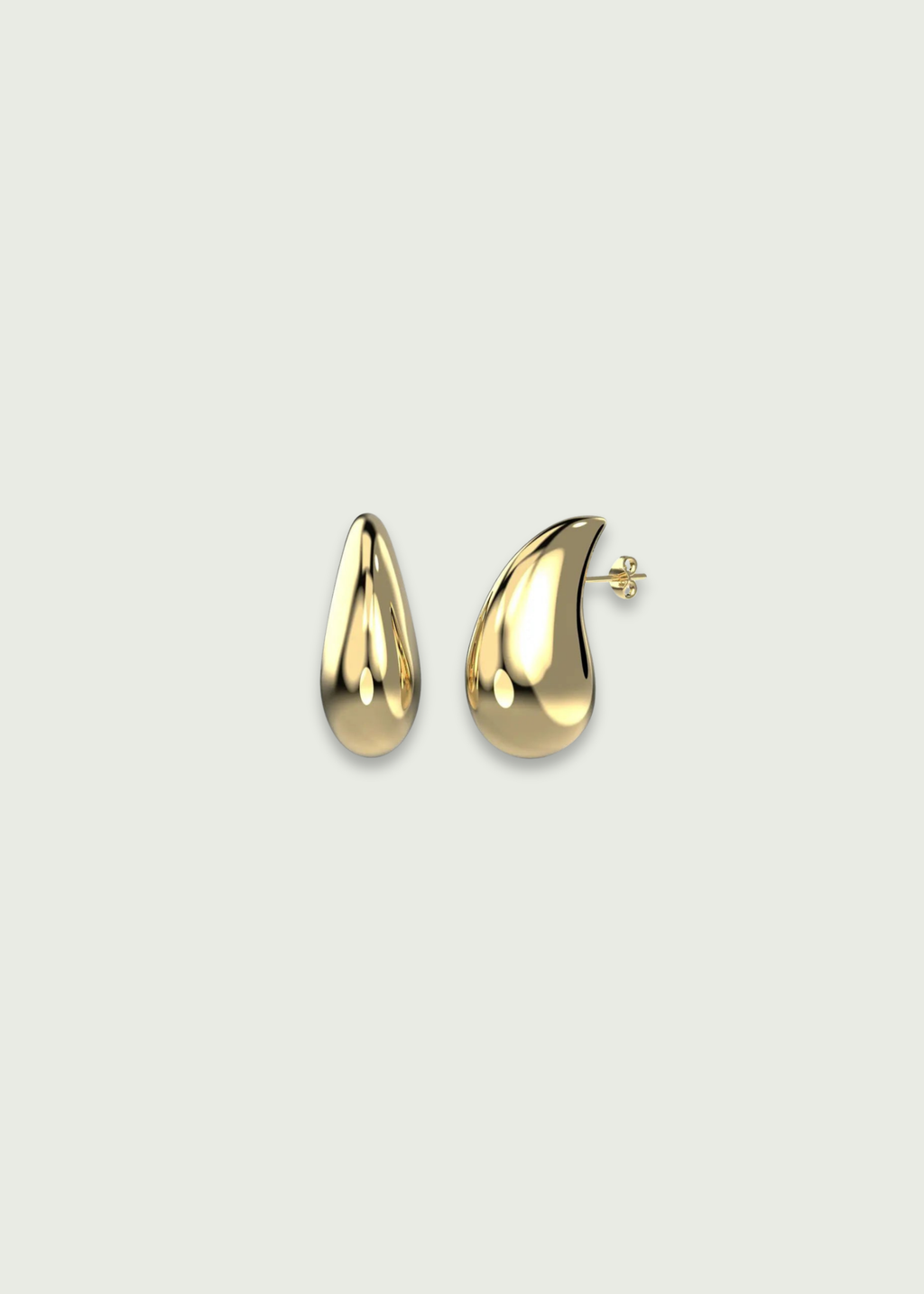 14k Gold Teardrop Earrings