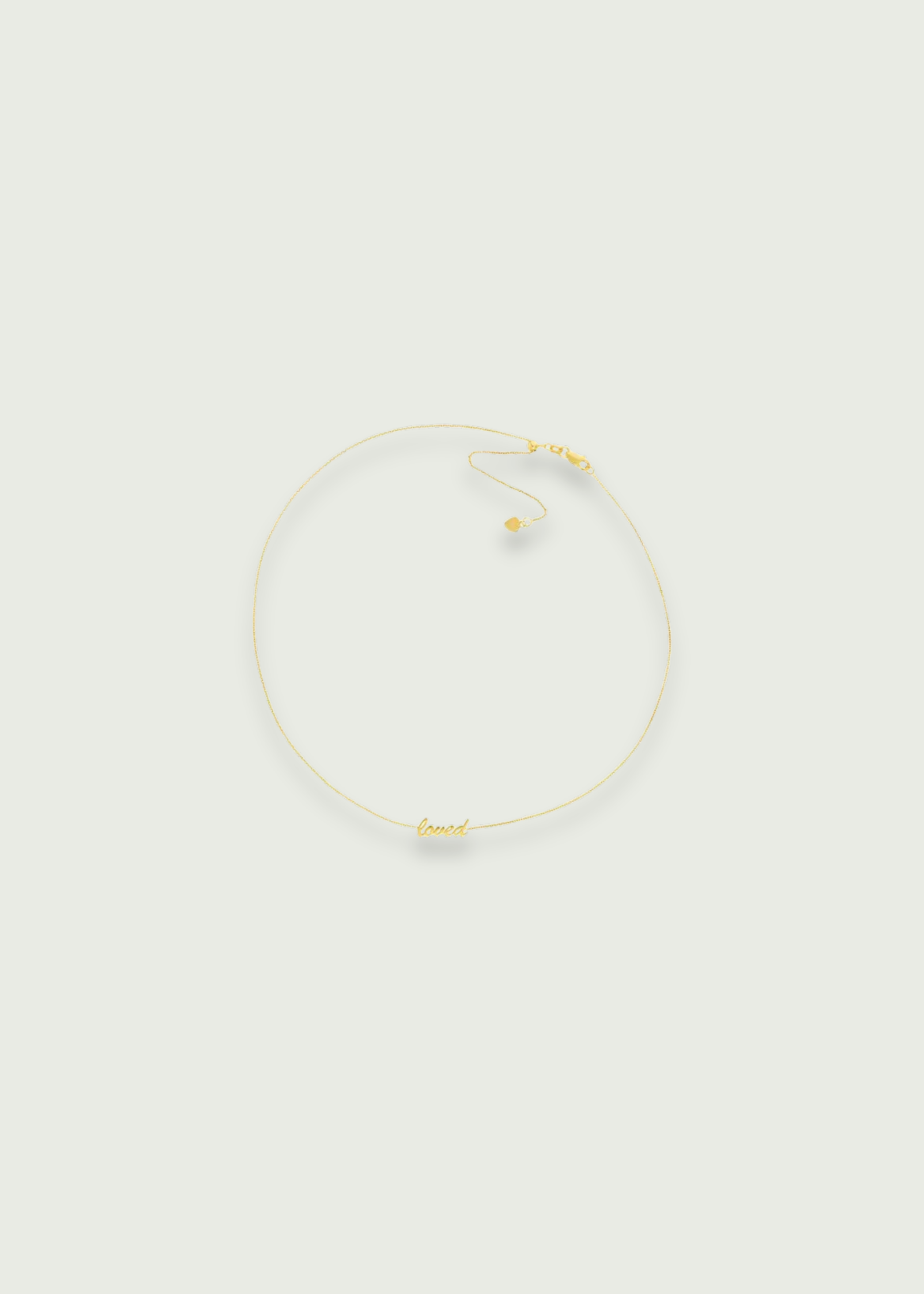 14k Gold Love Chain Choker