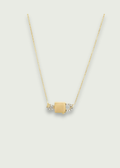 14k Gold Diamond Lock and Key Necklace