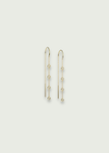 Diamond Dangle Earrings in 14k Gold Threader Design
