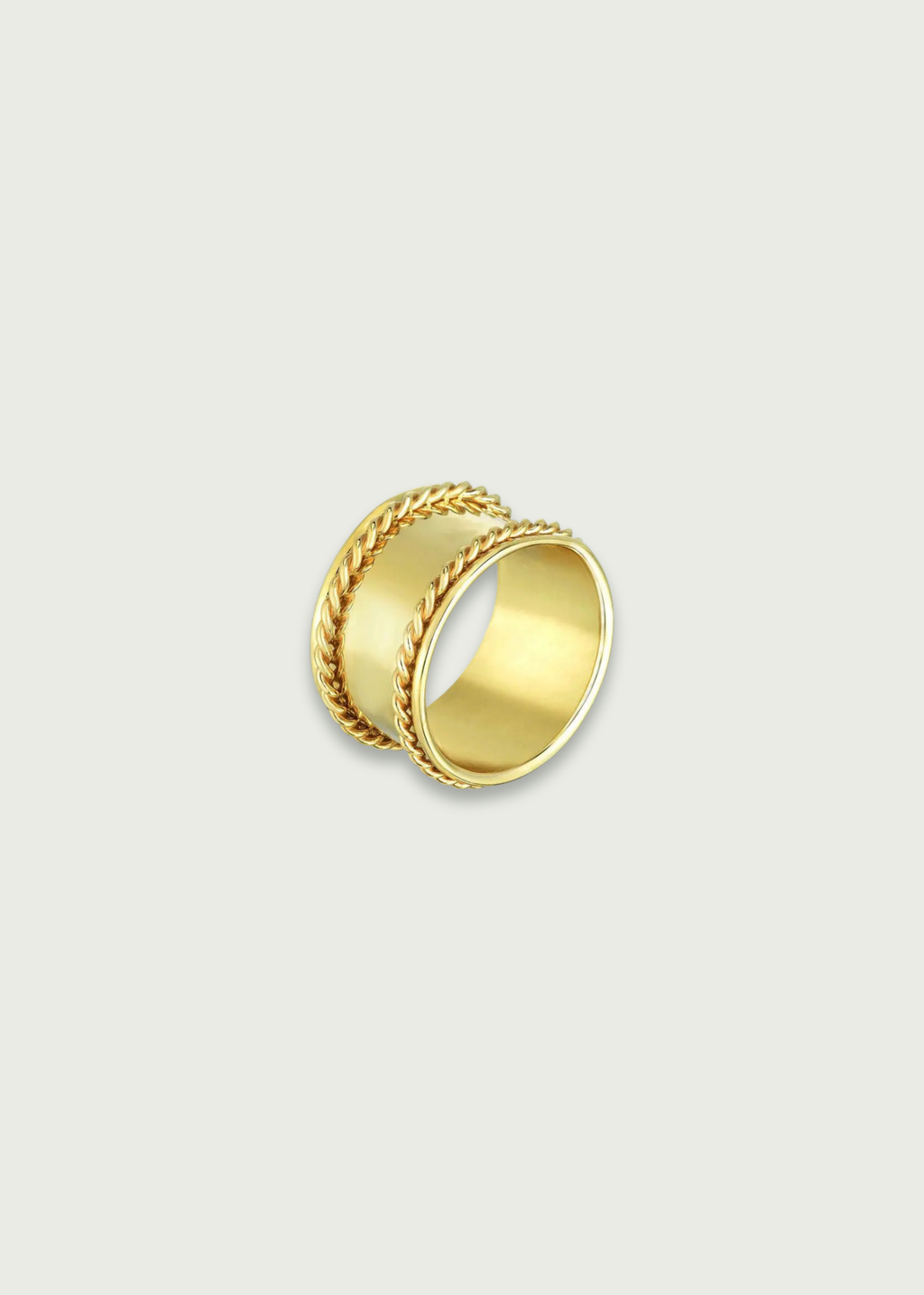 Wide Gold Band Ring