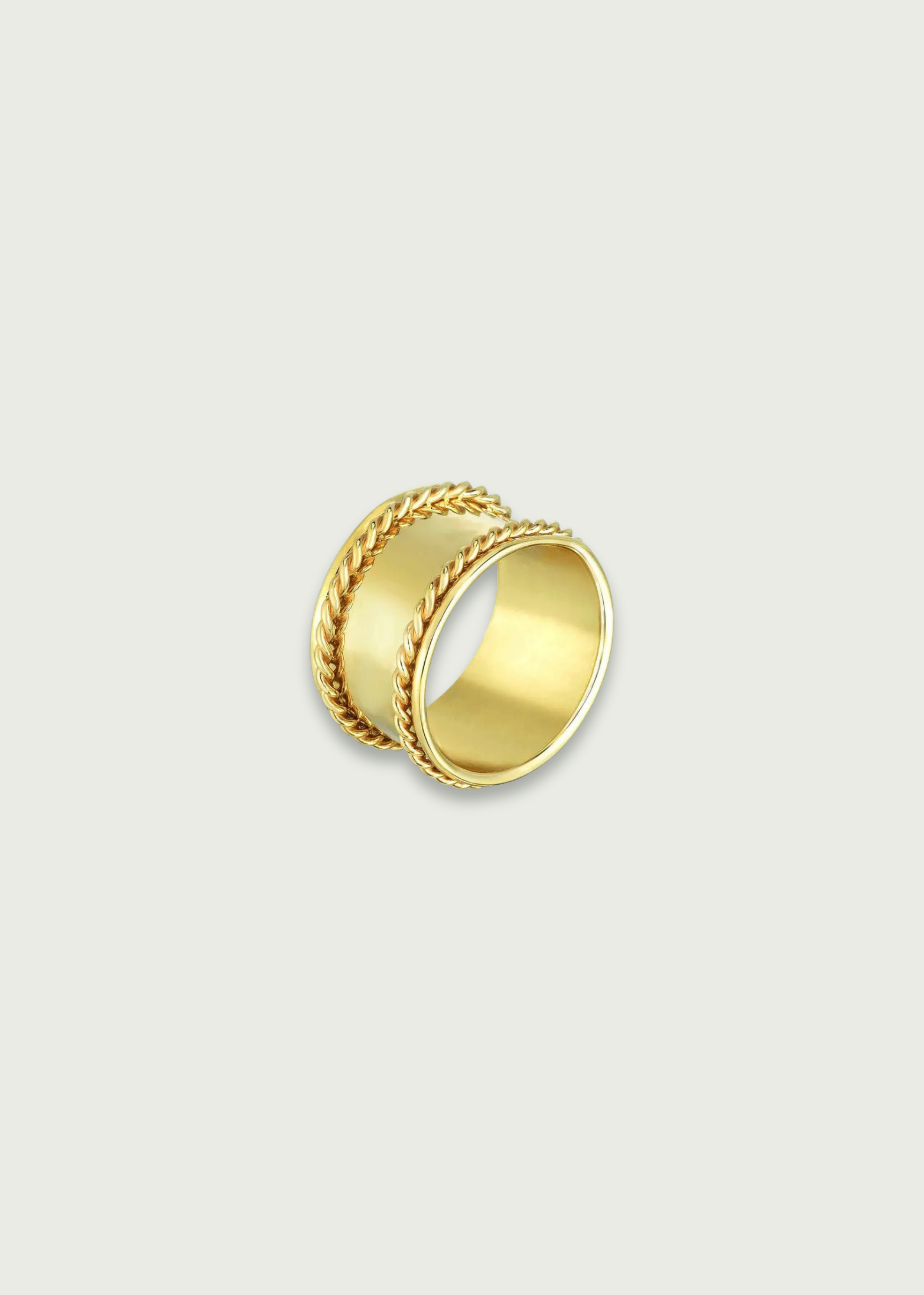 Wide Gold Band Ring
