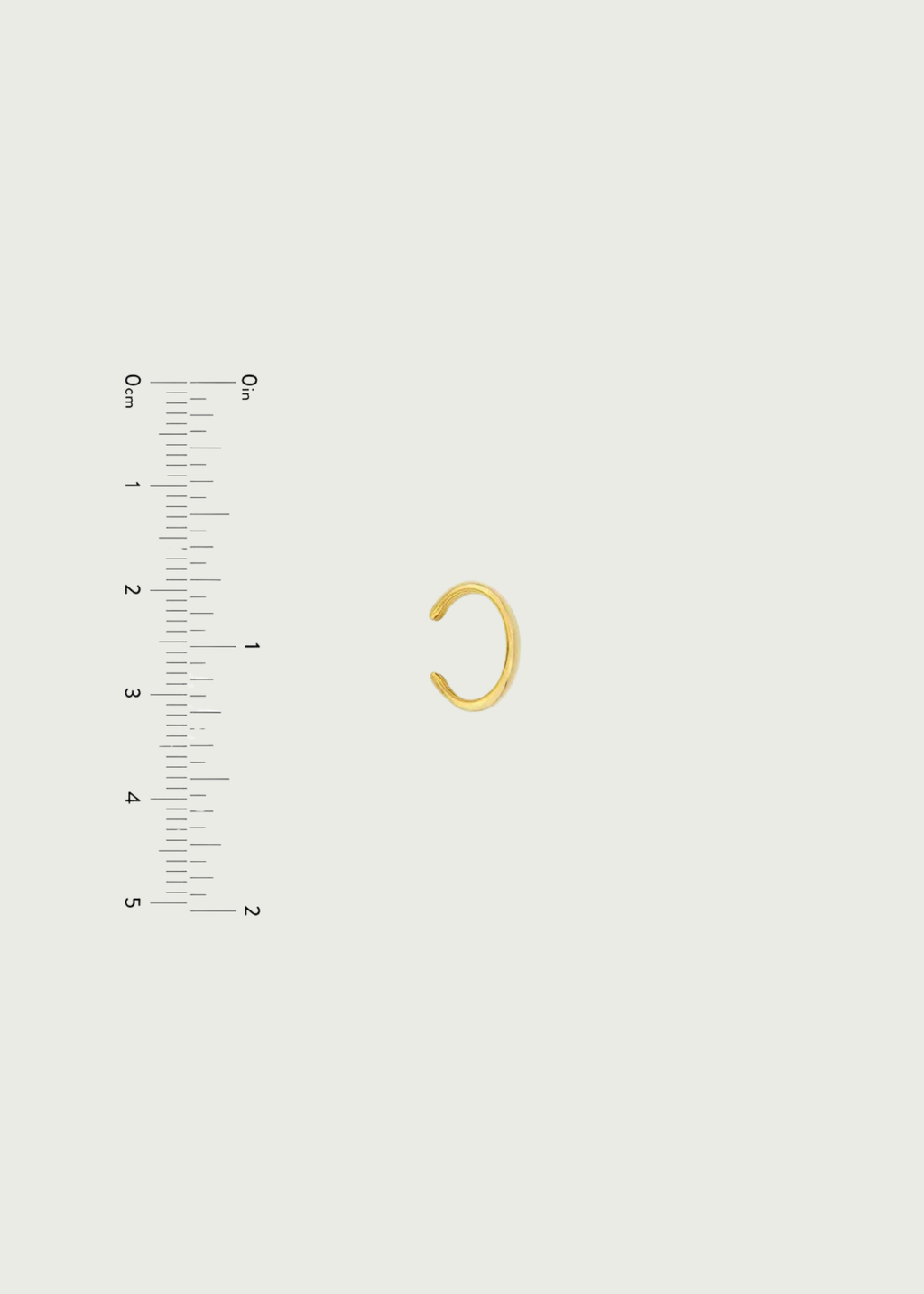 Wide Band Gold Ear Cuff