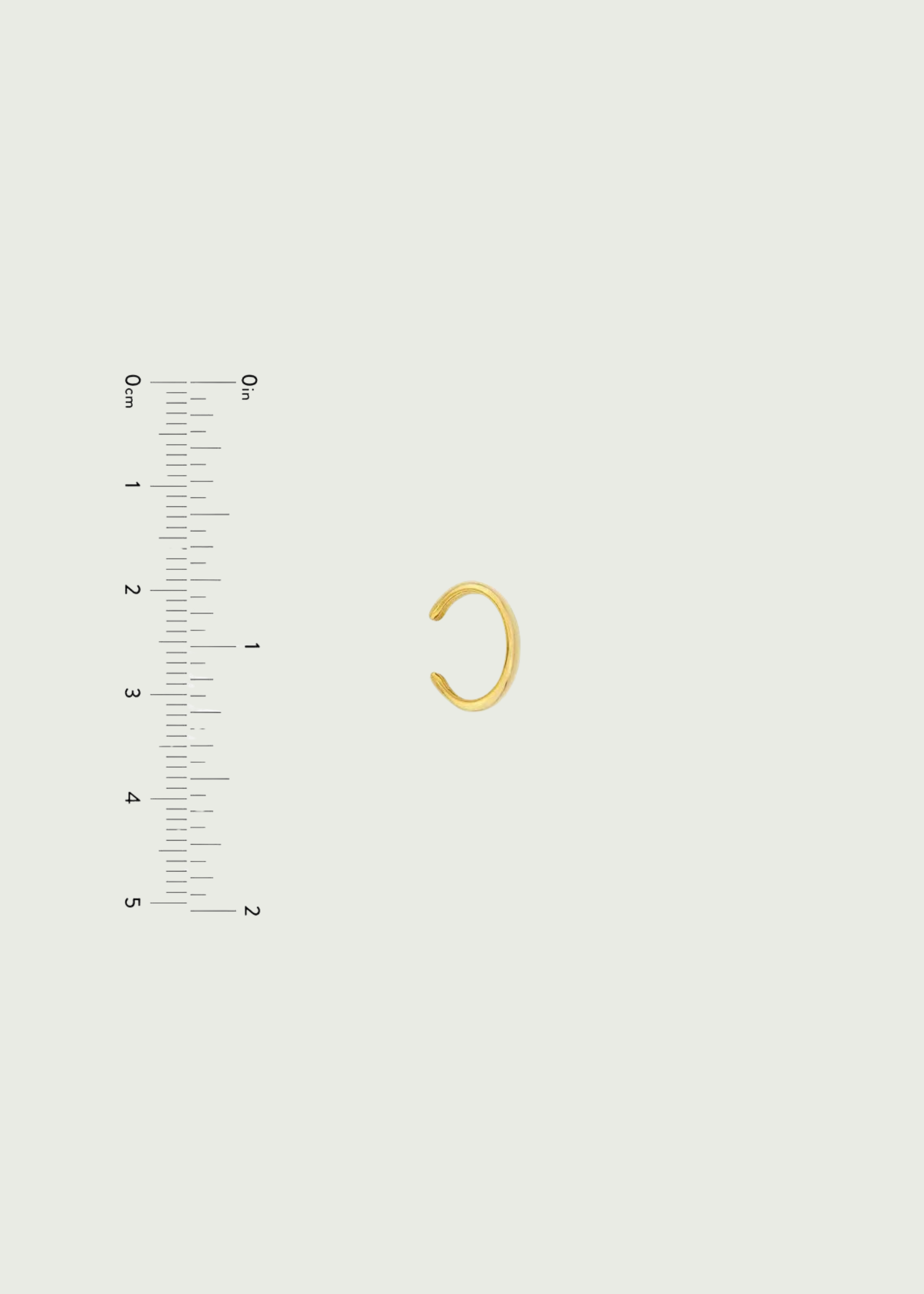 Wide Band Gold Ear Cuff