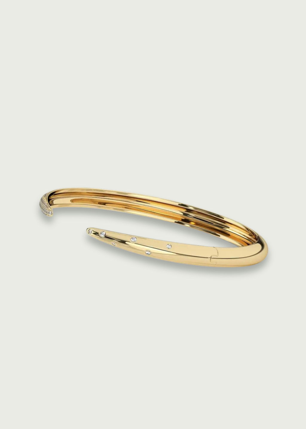 Gold Diamond Cuff Bracelet