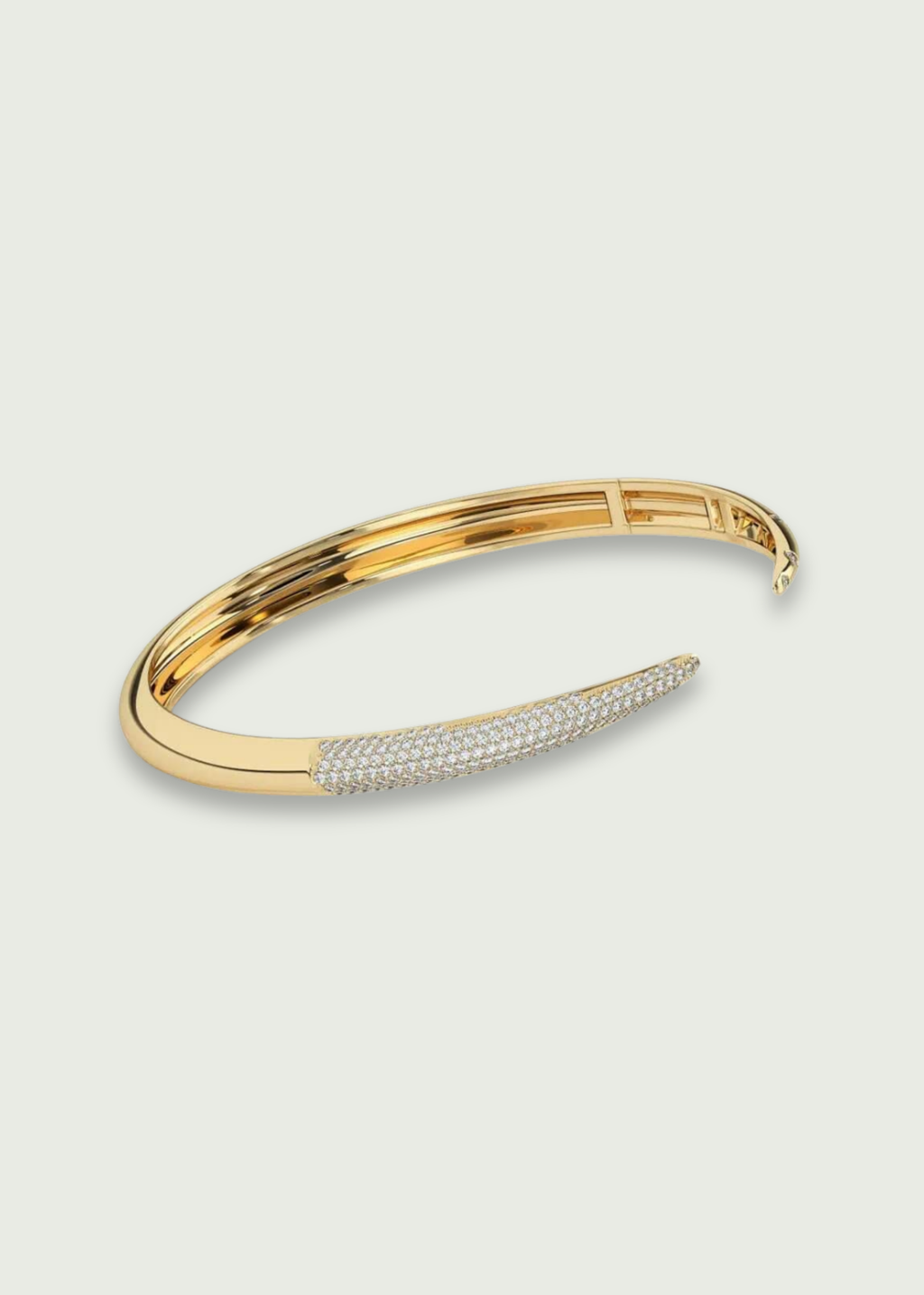 Gold Diamond Cuff Bracelet