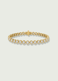 Lab Grown Round Bezel Bracelet