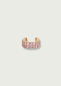 Pink Sapphire Round Earcuff