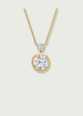 Round Bezel Lab Diamond Pendant