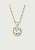 Round Bezel Lab Diamond Pendant