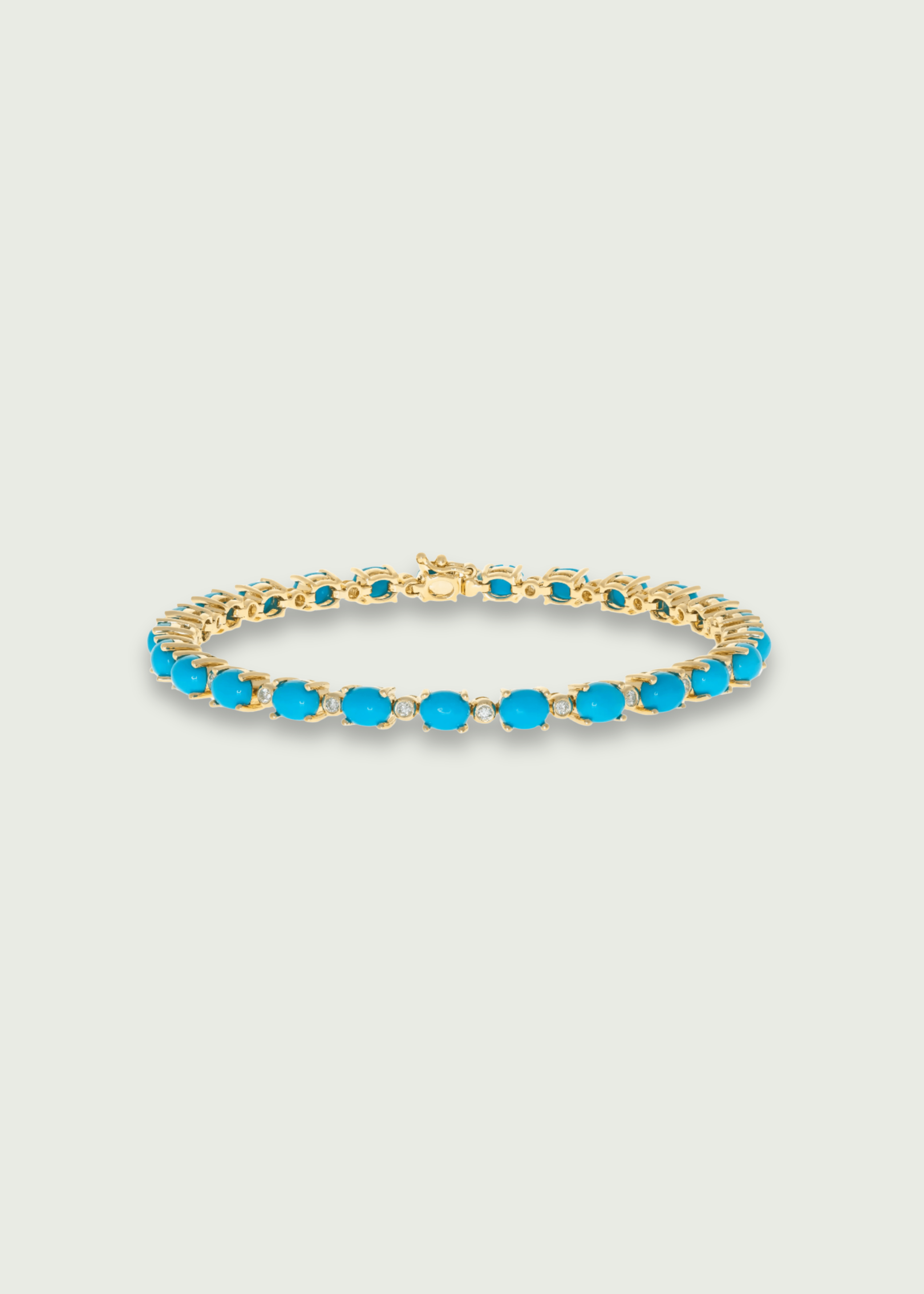 Natural Turquoise Tennis Bracelet