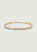 14K Gold Diamond Bangle Bracelet