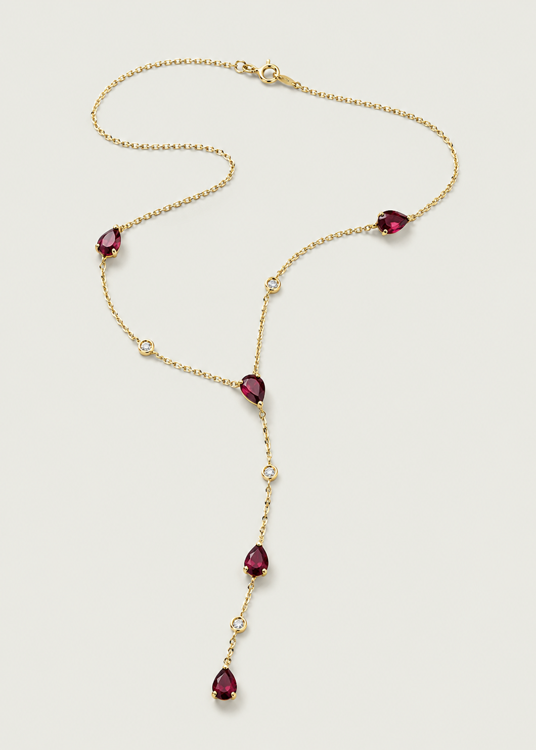 Ruby Drop Necklace