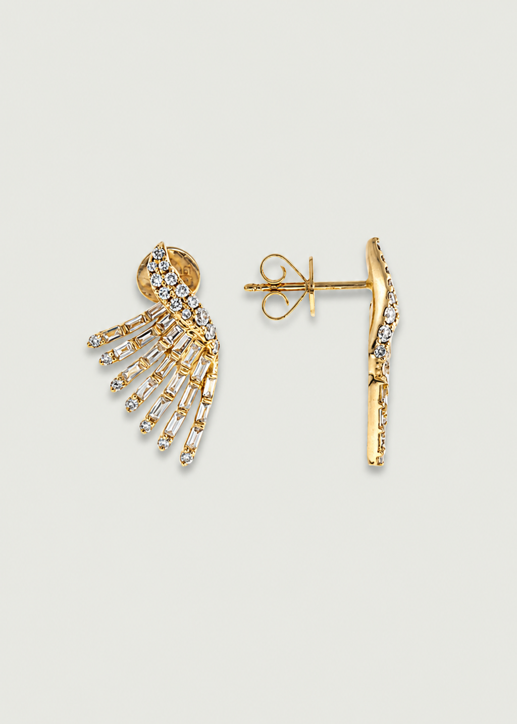 Angel Wing Stud Earrings