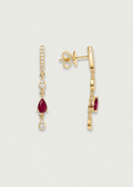 Timeless Ruby Drop Earrings