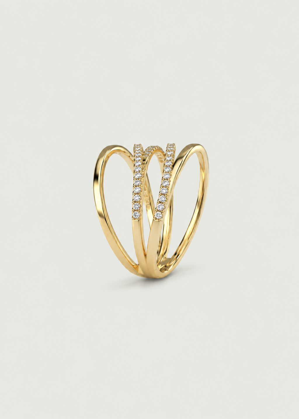 Multi Layer Diamond Ring
