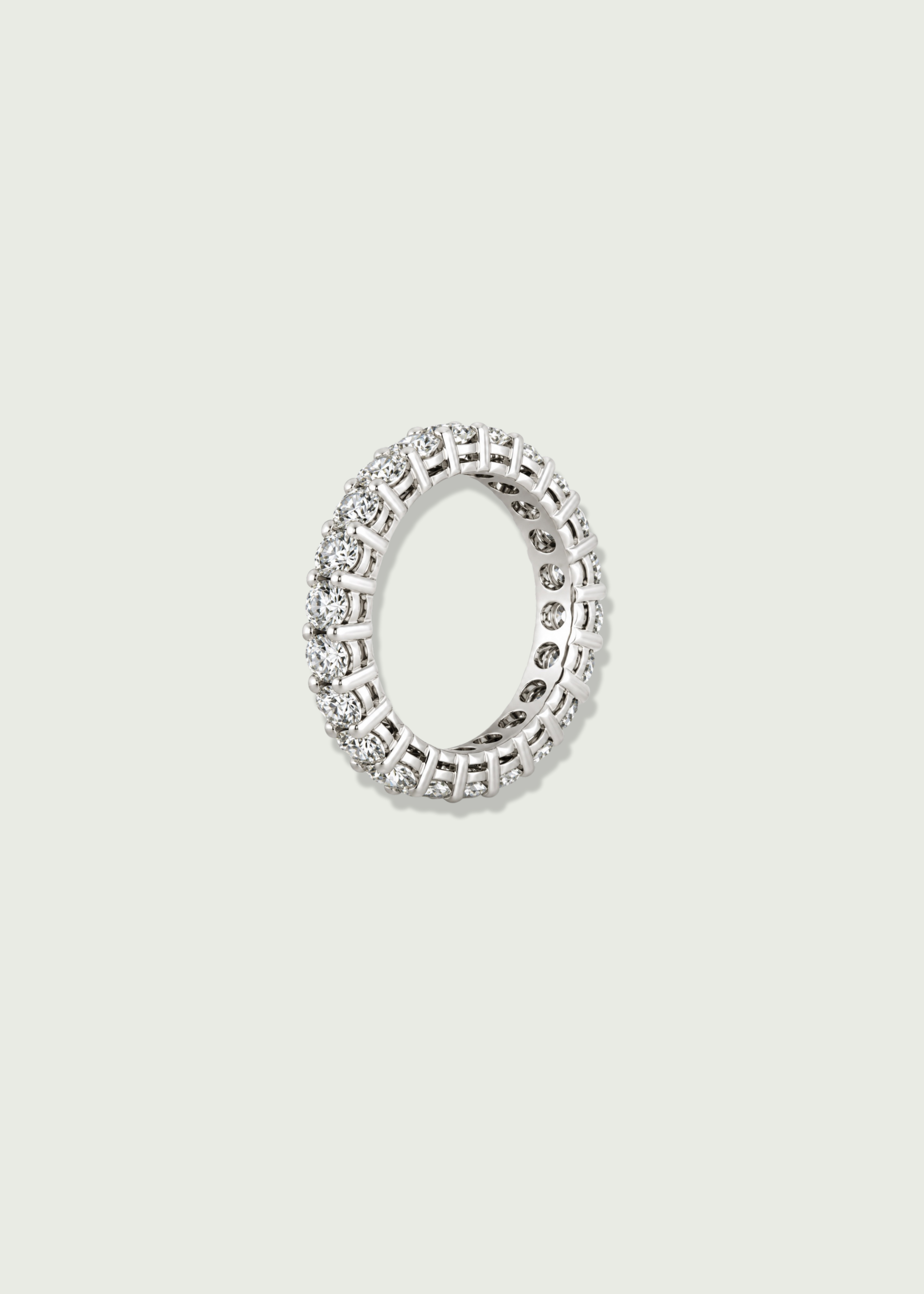 LG Round 4 Prong Basket Setting Eternity Ring