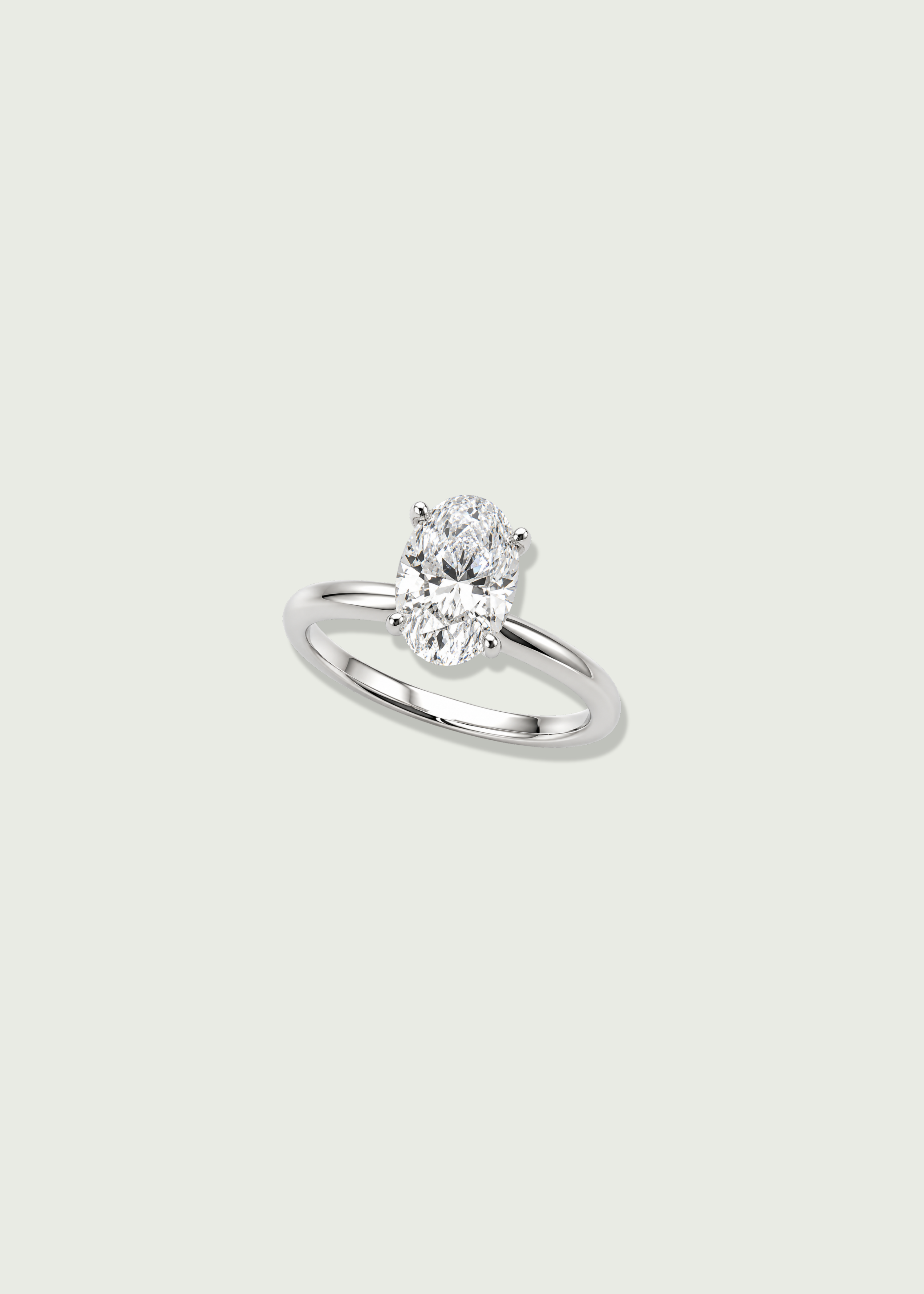 Oval Solitaire Ring