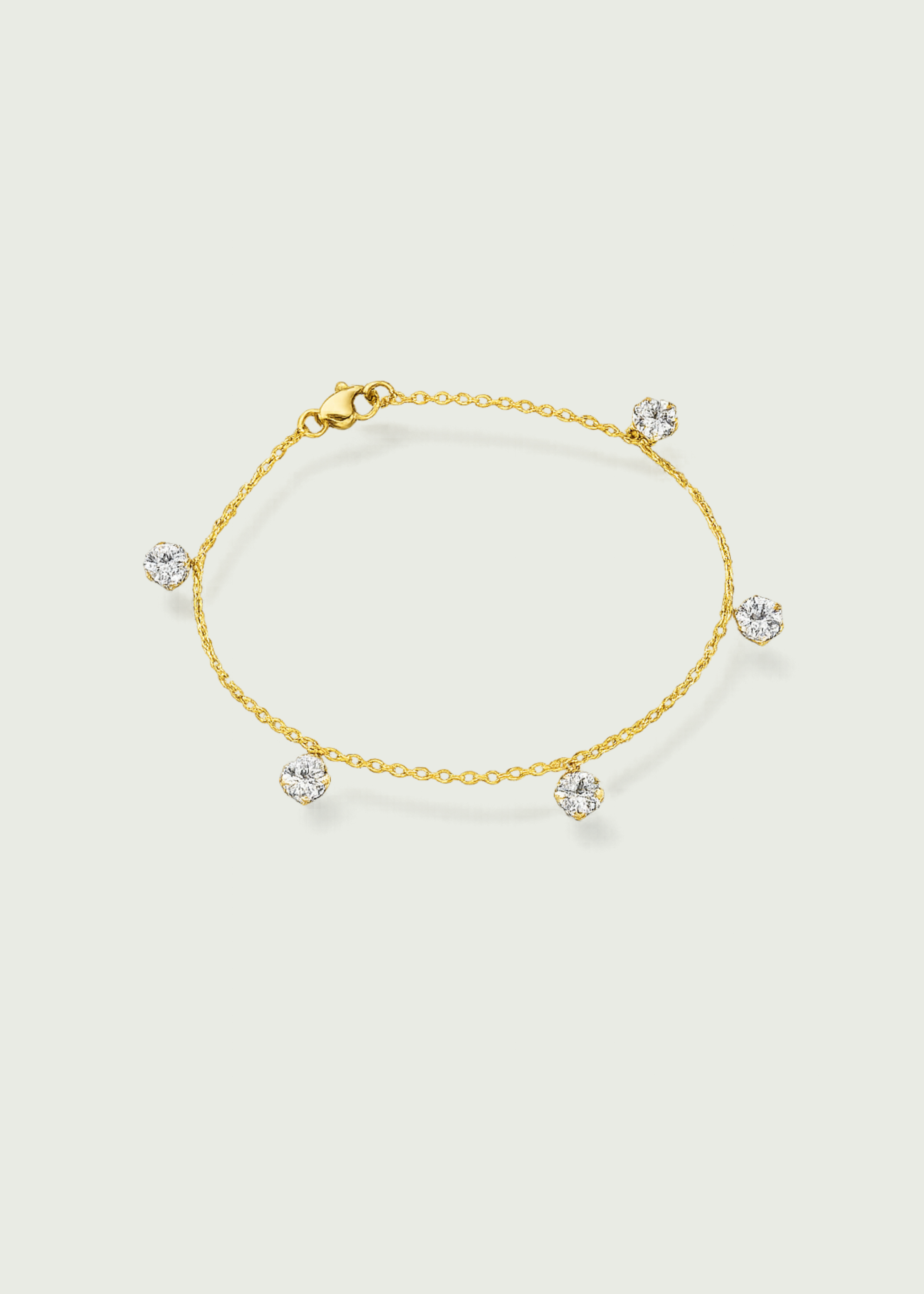 Lab-Grown Marquise Diamond Drop Bracelet
