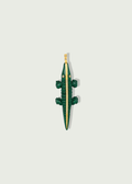 Malachite Crocodile Charm