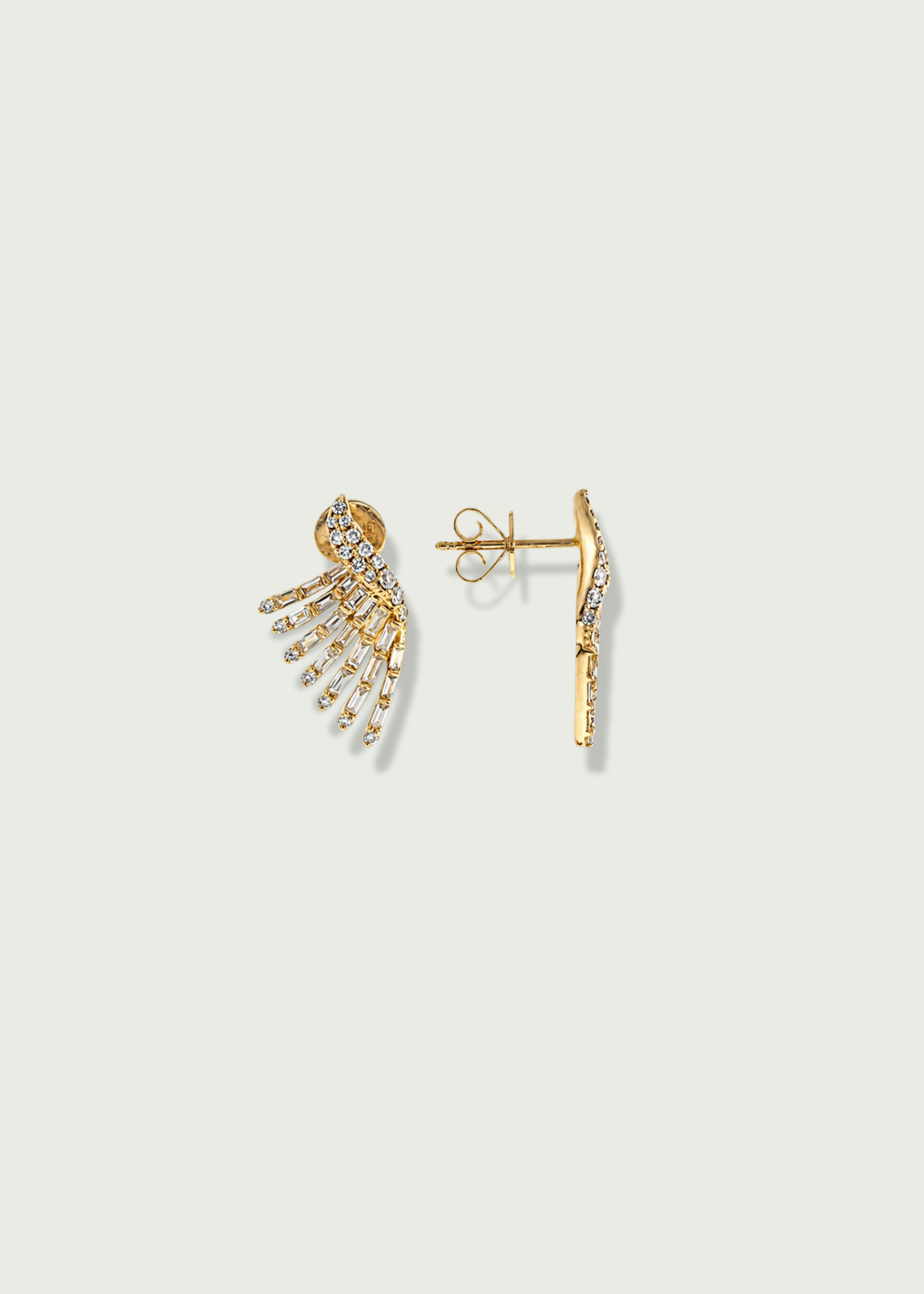 Angel Wing Stud Earrings