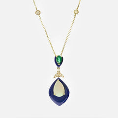 Artistic Teardrop Opal Pendant