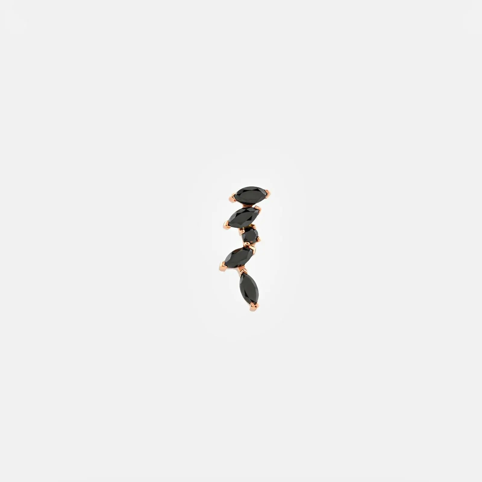 Asymmetric Marquise Black Diamond Piercing Koru Jewelers