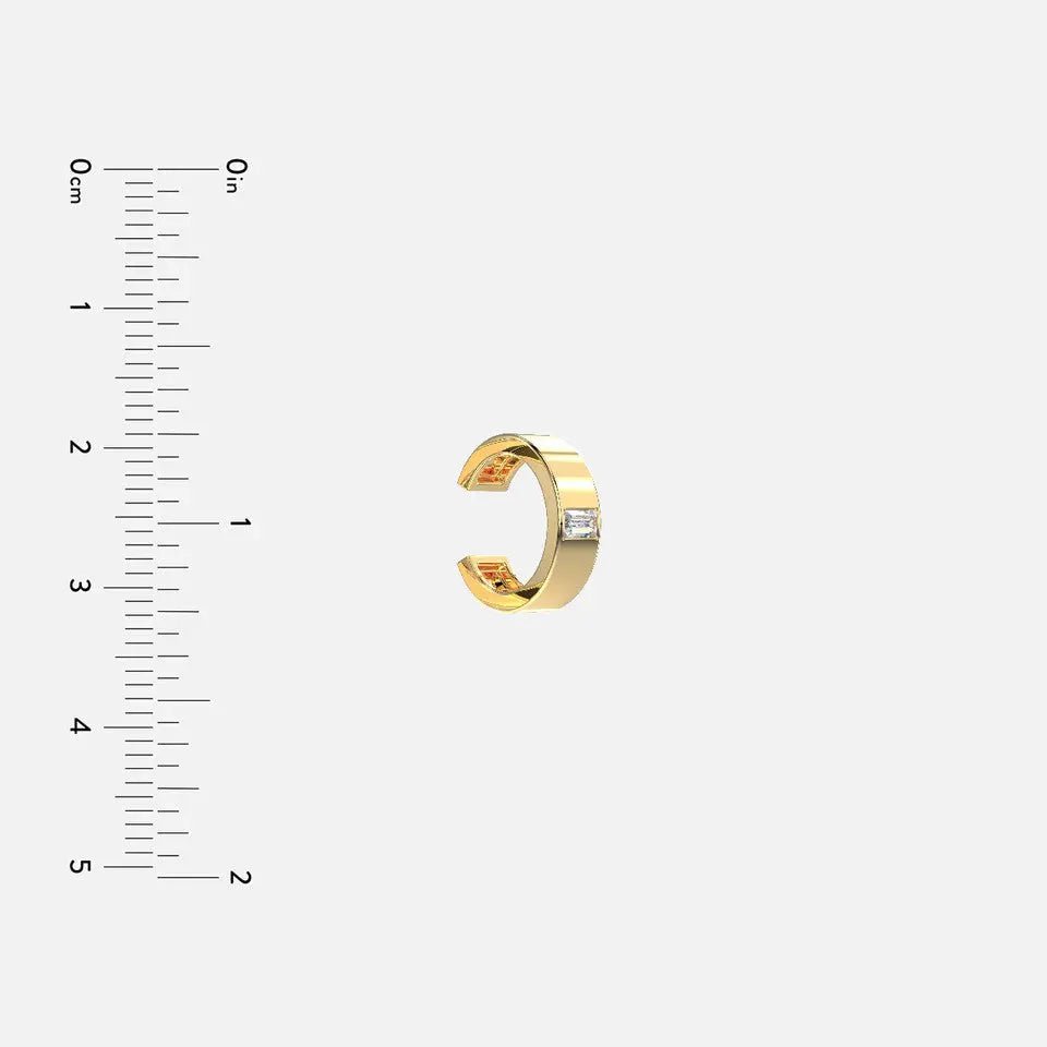 Baguette Diamond Ear Cuff - Koru Jewelers