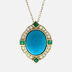 Boho-Chic Natural Turquoise Necklace