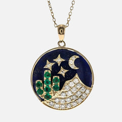 Celestial Desert Scene Pendant