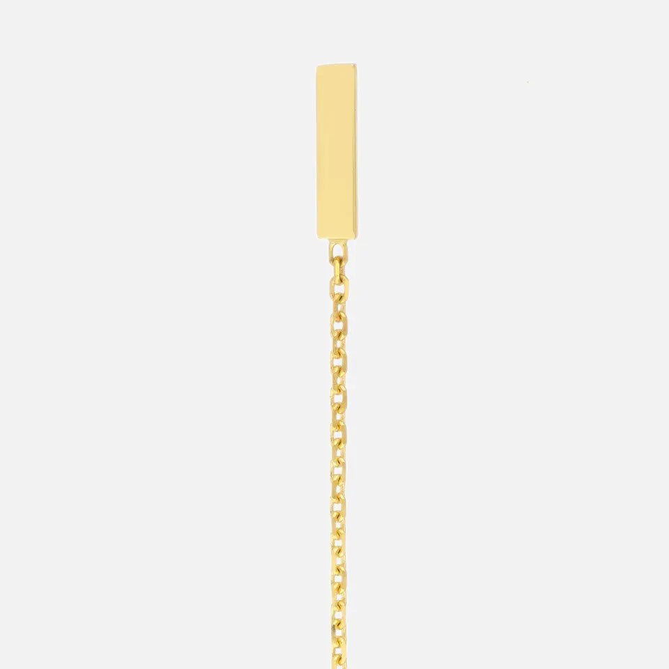 Chain Drop Bar Earrings - Koru Jewelers