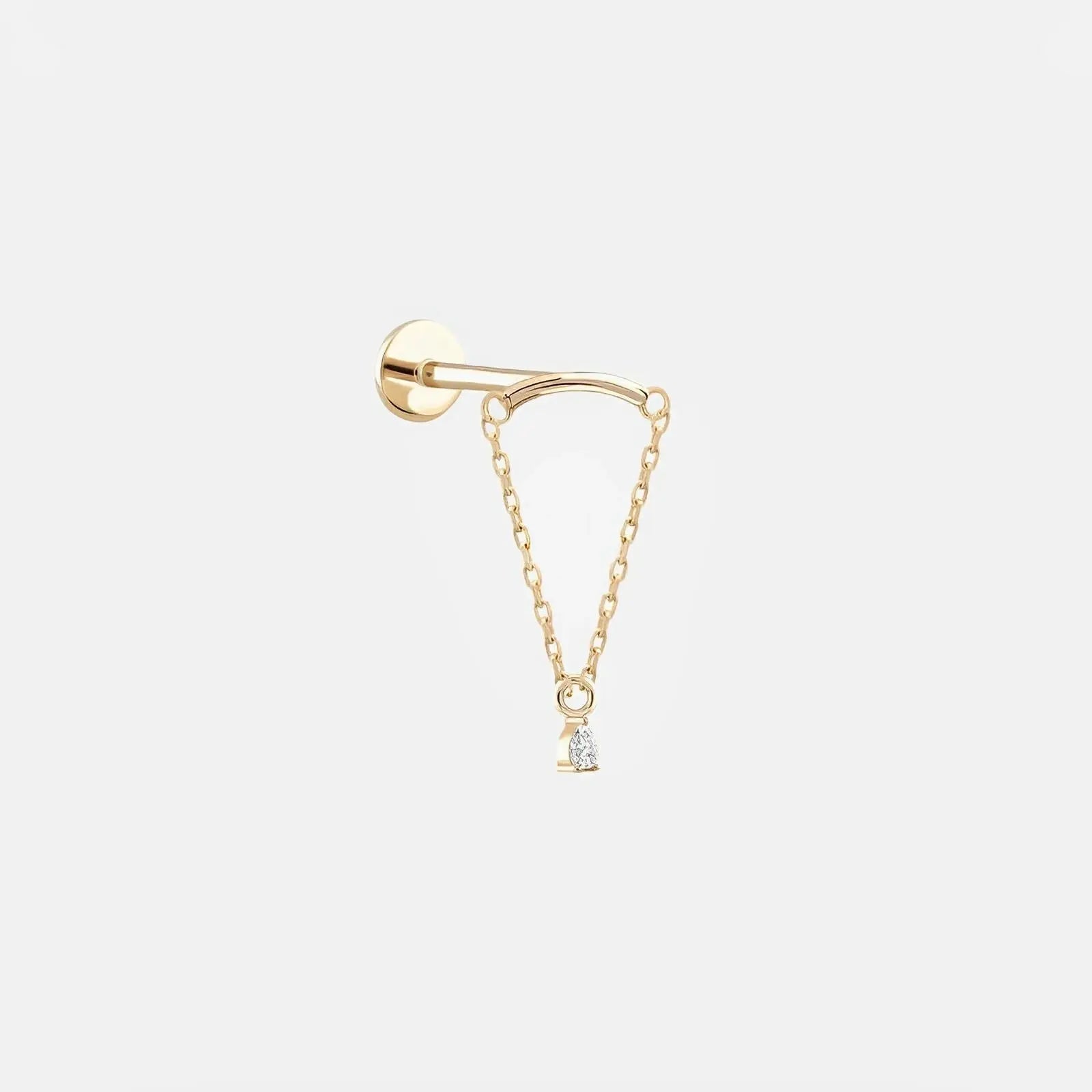 Chic Diamond Drop Chain Piercing Koru Jewelers