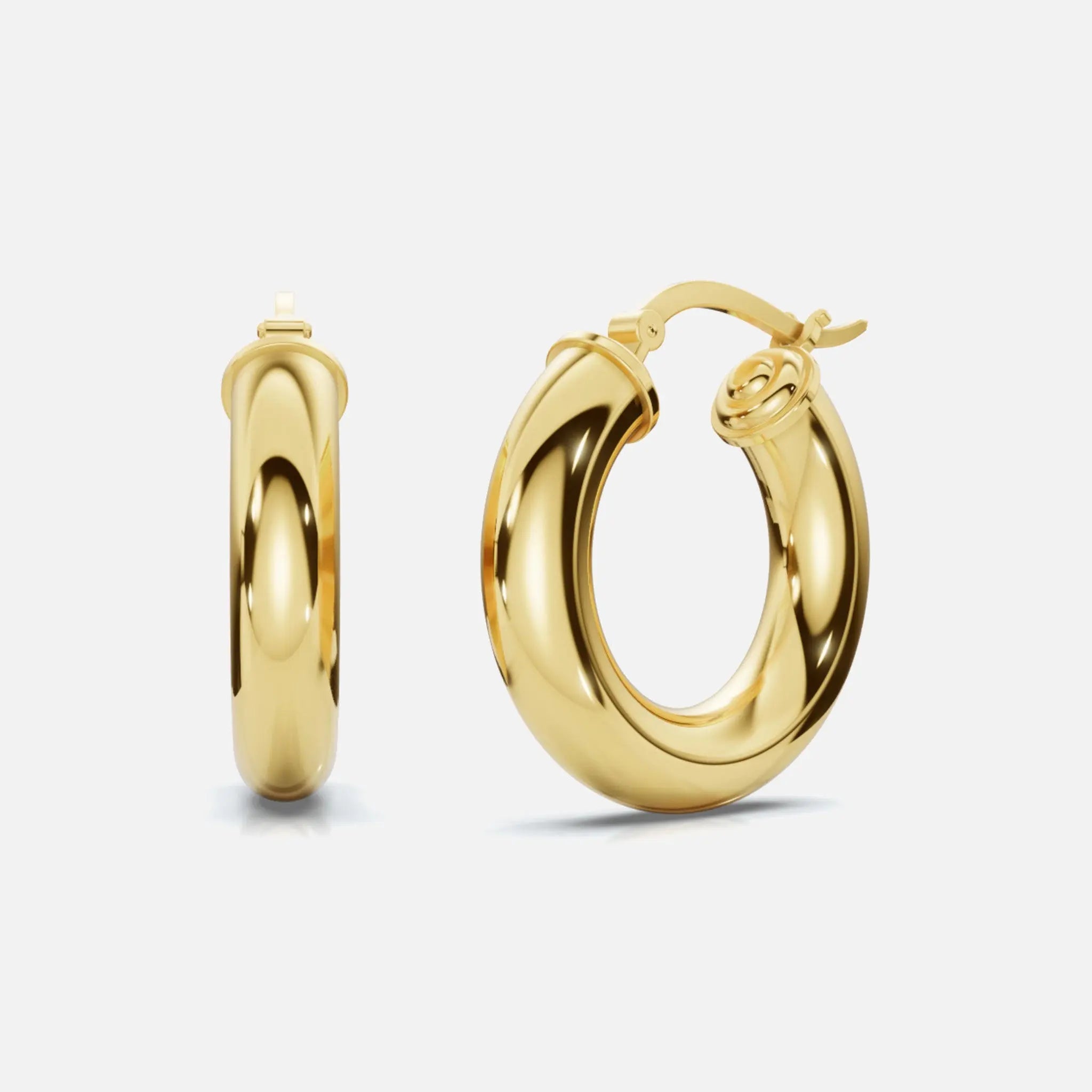 Chunky Hoop Earrings - Koru Jewelers