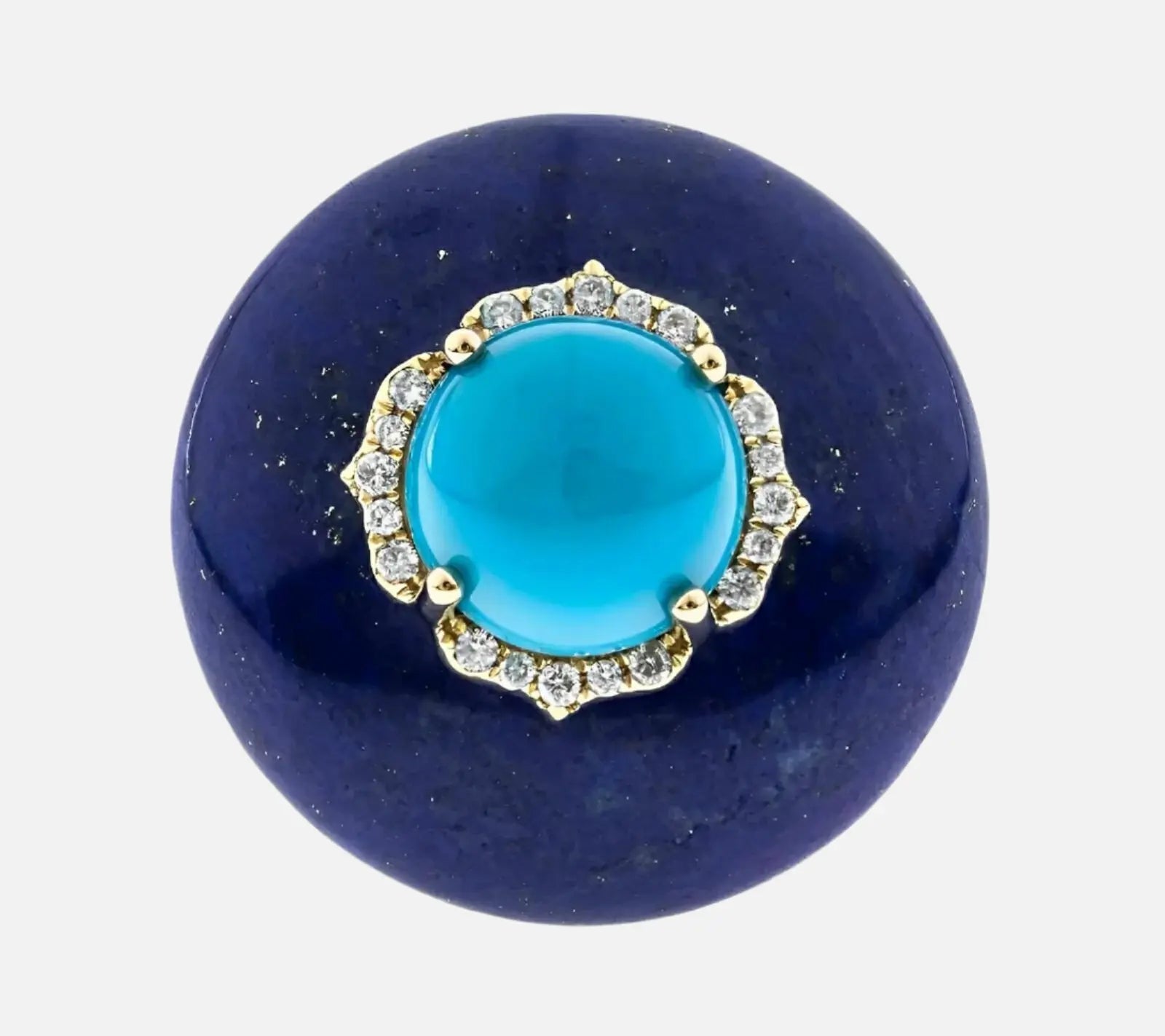 Bold Stone Lapis Statement Ring - Koru Jewelers
